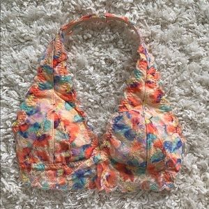 Multicolored Halter Bralette